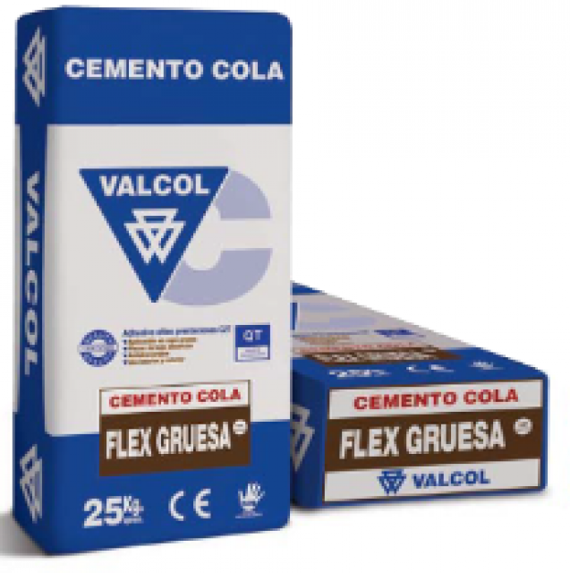 Cemento cola Flex Gruesa saco de 25kg